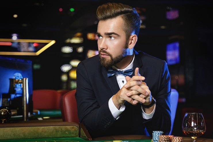 Live casino gaming interface showing table selection and live dealer